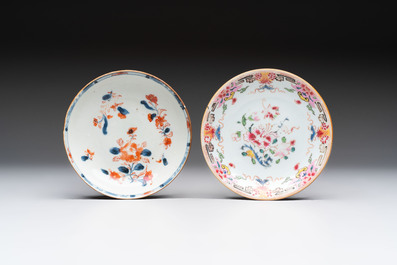 17 Chinese famille rose, verte and Imari-style wares, Kangxi/Qianlong