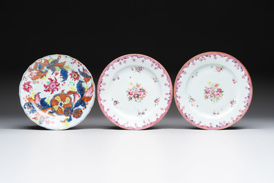 17 Chinese famille rose, verte and Imari-style wares, Kangxi/Qianlong