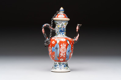 Six varied Chinese European-decorated wares, Kangxi/Qianlong