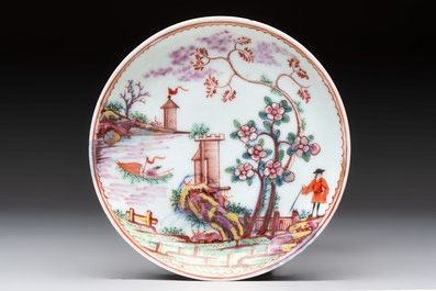 Six varied Chinese European-decorated wares, Kangxi/Qianlong