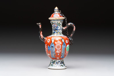 Six varied Chinese European-decorated wares, Kangxi/Qianlong