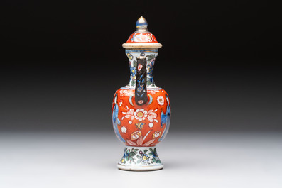 Six varied Chinese European-decorated wares, Kangxi/Qianlong