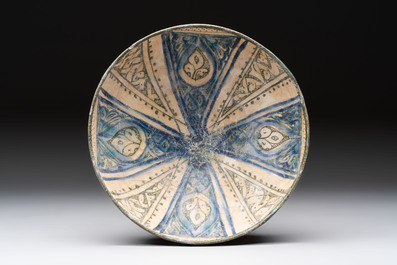 A Sultanabad underglaze-painted pottery bowl, Persia, 13/14th C.
