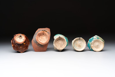 A study collection of ten Islamic pottery fragments, 12th C. and later