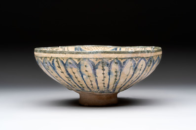 A Sultanabad underglaze-painted pottery bowl, Persia, 13/14th C.