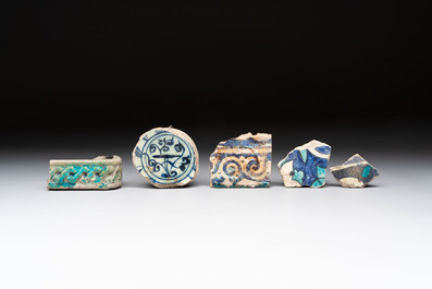 A study collection of ten Islamic pottery fragments, 12th C. and later