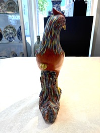 * A pair of famille rose-style models of pheasants, Samson, Paris, 19th C.