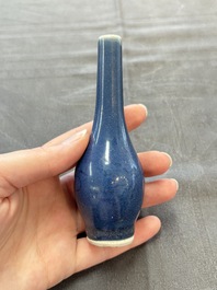 A pair of Chinese blue-glazed 'Hatcher Cargo' shipwreck bottle vases with incised dragons, Transitional period