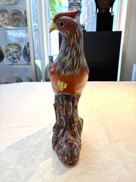 * A pair of famille rose-style models of pheasants, Samson, Paris, 19th C.