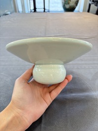 A Chinese qingbai spittoon with incised floral design, Song/Yuan