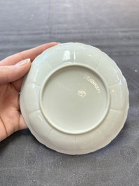 Six sets of Chinese famille rose cups and saucers, Yongzheng/Qianlong