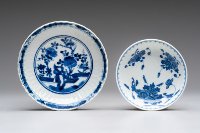 22 Chinese blue, white and famille rose wares, Kangxi and Qianlong