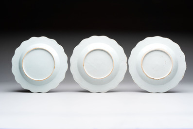 22 Chinese blue, white and famille rose wares, Kangxi and Qianlong