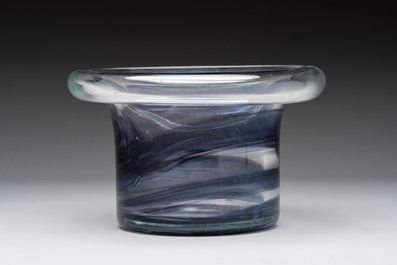 Willem Heesen (The Netherlands, 1925-2007): Two glass vases, signed and numbered, De Oude Horn, 1978