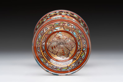 An enamelled glass Orientalistic-style goblet, in the style of Jacques Philippe Imberton, possibly France, 19th C.