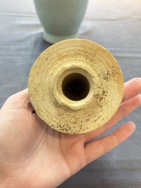 A Chinese qingbai-glazed covered urn applied with zodiac figures, Song