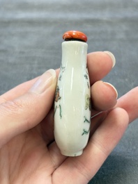 A Chinese famille rose 'Jin Ling Shi Er Chai 金陵十二釵' snuff bottle, 19th C.