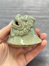 A fine Chinese Longquan celadon 'luduan' censer, Ming