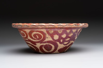 A Hispano-Moresque lustreware bowl, Spain, 17th C.