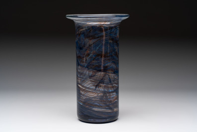 Willem Heesen (The Netherlands, 1925-2007): Two glass vases, signed and numbered, De Oude Horn, 1978