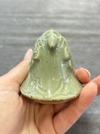 A fine Chinese Longquan celadon 'luduan' censer, Ming