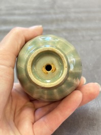 A Chinese Longquan celadon 'Trick Cup', Ming or later