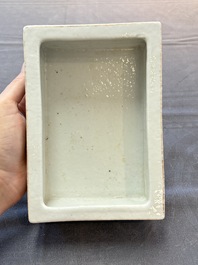 A Chinese qianjiang cai rectangular jardini&egrave;re, signed Zhang Yun 張雲, dated 1925