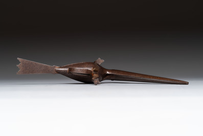 An Indo-Persian steel bird-form pair of scissors, 18/19th C.