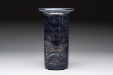 Willem Heesen (The Netherlands, 1925-2007): Two glass vases, signed and numbered, De Oude Horn, 1978