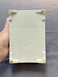 A Chinese qianjiang cai rectangular jardini&egrave;re, signed Zhang Yun 張雲, dated 1925