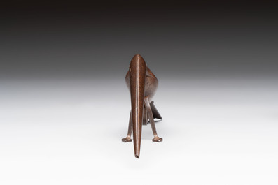 An Indo-Persian steel bird-form pair of scissors, 18/19th C.