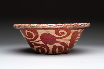 A Hispano-Moresque lustreware bowl, Spain, 17th C.