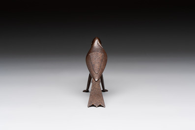 An Indo-Persian steel bird-form pair of scissors, 18/19th C.
