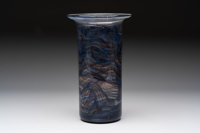 Willem Heesen (The Netherlands, 1925-2007): Two glass vases, signed and numbered, De Oude Horn, 1978