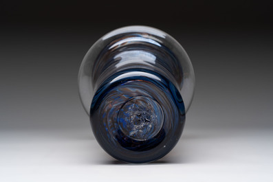 Willem Heesen (The Netherlands, 1925-2007): Two glass vases, signed and numbered, De Oude Horn, 1978