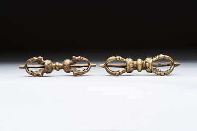 Six various Tibetan ritual objects, 19/20th C.