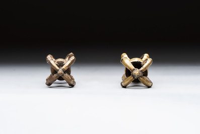 Six various Tibetan ritual objects, 19/20th C.