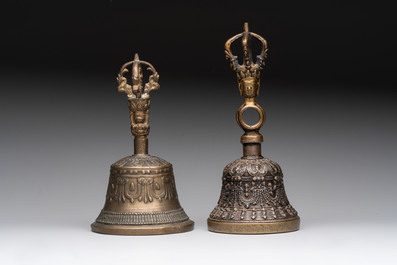 Six various Tibetan ritual objects, 19/20th C.