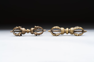 Six various Tibetan ritual objects, 19/20th C.