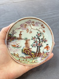 Six varied Chinese European-decorated wares, Kangxi/Qianlong