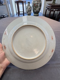 A pair of Chinese famille verte 'deer' dishes, Yongzheng