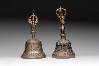 Six various Tibetan ritual objects, 19/20th C.