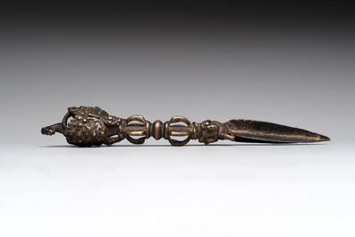 Six various Tibetan ritual objects, 19/20th C.