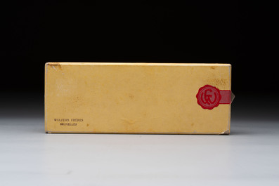 A set of 12 silver crustacean forks, 835/000, Wolfers Fr&egrave;res, Brussels, 20th C.