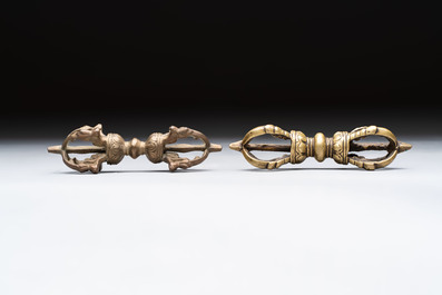 Six various Tibetan ritual objects, 19/20th C.