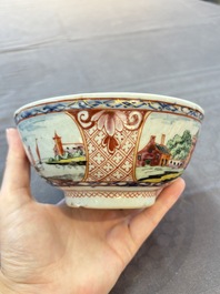 Six varied Chinese European-decorated wares, Kangxi/Qianlong
