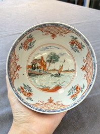 Six varied Chinese European-decorated wares, Kangxi/Qianlong