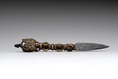 Six various Tibetan ritual objects, 19/20th C.