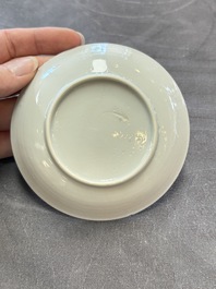 13 Chinese famille rose cups and 15 saucers, Yongzheng/Qianlong