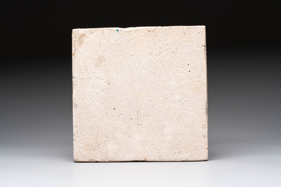 A fine intact Iznik 'Cintamani' tile, Tekfur Saray kilns, Turkey, early 18th C.
